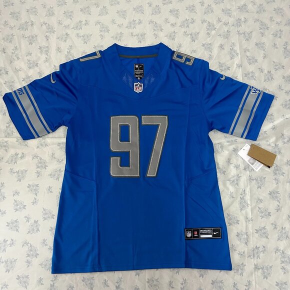 NFL Aidan Hutchinson Detroit Lions Nike Dri Fit Nfl Elite #97 Jersey - Picture 1 of 6